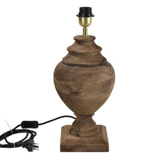 Load image into Gallery viewer, Zaffero Amphora Small - Dark Natural - Turned Wood Urn Table Lamp | Lighting | app store dev @@ABC ///[option4] 十月五日 11:53 
