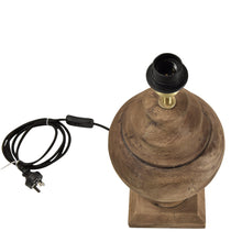 Load image into Gallery viewer, Zaffero Amphora Small - Dark Natural - Turned Wood Urn Table Lamp | Lighting | app store dev @@ABC ///[option4] 十月五日 11:53 
