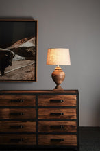 Load image into Gallery viewer, Zaffero Amphora Small - Dark Natural - Turned Wood Urn Table Lamp | Lighting | app store dev @@ABC ///[option4] 十月五日 11:53 
