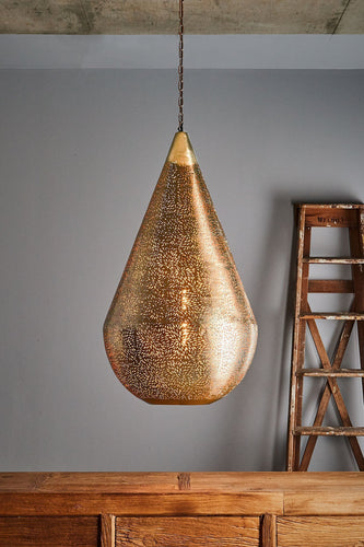 Zaffero Aquarius Large - Brass - Perforated Teardrop Pendant Light | Lighting | app store dev @@ABC ///[option4] 十月五日 11:53 