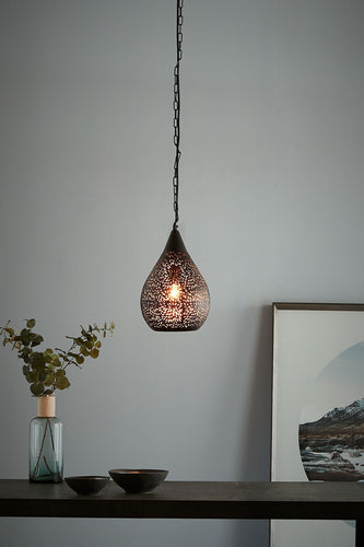 Zaffero Aquarius Small - Black - Perforated Teardrop Pendant Light | Lighting | app store dev @@ABC ///[option4] 十月五日 11:53 