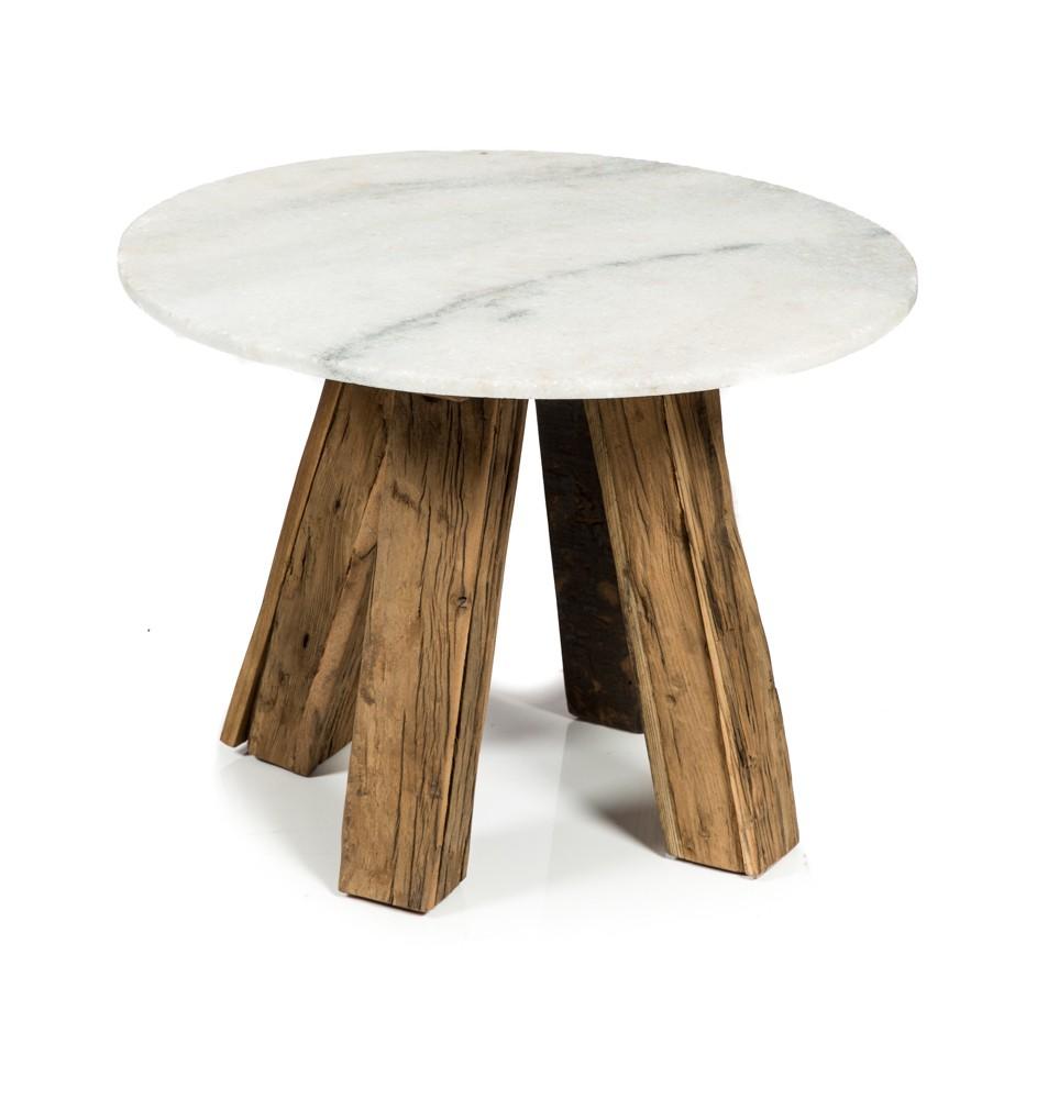 Home & Giftware Cape Cod Recycled Wooden Side Table with Stone Top | Living | app store dev @@ABC ///[option4] 十月五日 11:53 