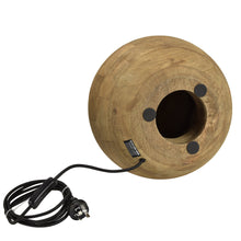 Load image into Gallery viewer, Zaffero Boule Small - Natural - Turned Wood Ball Table Lamp | Lighting | app store dev @@ABC ///[option4] 十月五日 11:53 
