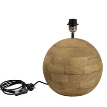 Load image into Gallery viewer, Zaffero Boule Small - Natural - Turned Wood Ball Table Lamp | Lighting | app store dev @@ABC ///[option4] 十月五日 11:53 
