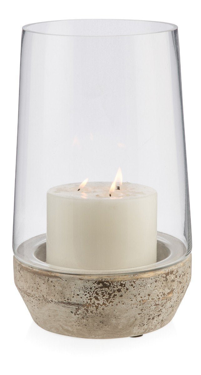 Home & Giftware Glass Cylinder Hurrican Lamp with Terracotta Base Large | Accessories | app store dev @@ABC ///[option4] 十月五日 11:53 