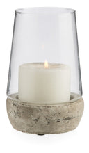 Load image into Gallery viewer, Home &amp; Giftware Glass Cylinder Hurrican Lamp with Terracotta Base Medium | Accessories | app store dev @@ABC ///[option4] 十月五日 11:53 
