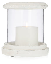 Load image into Gallery viewer, Home &amp; Giftware Glass Round Candleholder with Cement Base and Rim | Accessories | app store dev @@ABC ///[option4] 十月五日 11:53 
