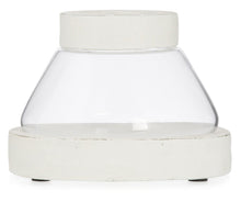 Load image into Gallery viewer, Home &amp; Giftware Glass Chimney Candleholder with Cement Base and Rim Medium | Accessories | app store dev @@ABC ///[option4] 十月五日 11:53 
