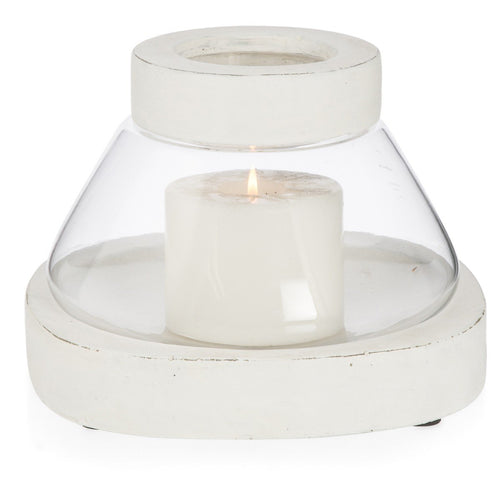 Home & Giftware Glass Chimney Candleholder with Cement Base and Rim Medium | Accessories | app store dev @@ABC ///[option4] 十月五日 11:53 