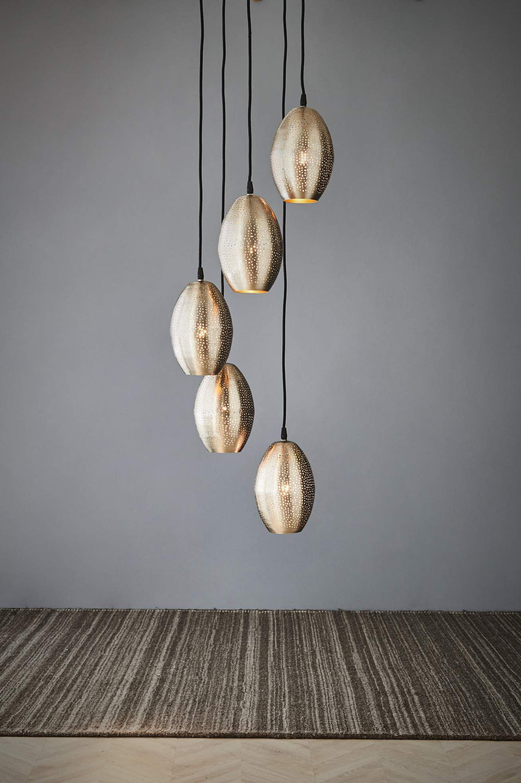 Zaffero Constellation - Nickel - Perforated Pendant Light Cluster | Lighting | app store dev @@ABC ///[option4] 十月五日 11:53 