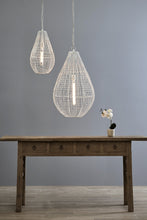 Load image into Gallery viewer, Zaffero Cray Pot Small - White - Wire Weave Teardrop Pendant Light | Lighting | app store dev @@ABC ///[option4] 十月五日 11:53 
