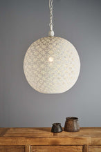 Load image into Gallery viewer, Zaffero Callisto - White - Perforated Round Pendant Light | Lighting | app store dev @@ABC ///[option4] 十月五日 11:53 

