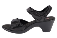 Load image into Gallery viewer, OrthoFeet Camille - Black 2&quot; Heel Sandals | Footwear | app store dev @@ABC ///[option4] 十月五日 11:53 
