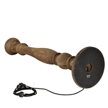 Load image into Gallery viewer, Zaffero Candela Large - Dark Natural - Turned Wood Candlestick Floor Lamp | Lighting | app store dev @@ABC ///[option4] 十月五日 11:53 
