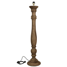 Load image into Gallery viewer, Zaffero Candela Large - Dark Natural - Turned Wood Candlestick Floor Lamp | Lighting | app store dev @@ABC ///[option4] 十月五日 11:53 
