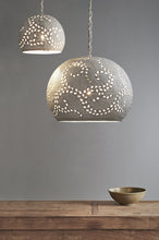 Load image into Gallery viewer, Zaffero Coral Small - White - Hand Cut Patterned Dome Pendant Light | Lighting | app store dev @@ABC ///[option4] 十月五日 11:53 

