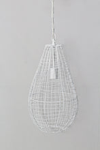Load image into Gallery viewer, Zaffero Cray Pot Small - White - Wire Weave Teardrop Pendant Light | Lighting | app store dev @@ABC ///[option4] 十月五日 11:53 
