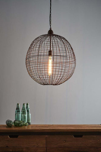 Zaffero Cray Ball Medium - Antique Copper - Wire Weave Ball Pendant Light | Lighting | app store dev @@ABC ///[option4] 十月五日 11:53 