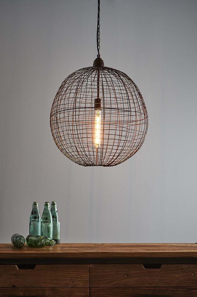 Zaffero Cray Ball Medium - Antique Copper - Wire Weave Ball Pendant Light | Lighting | app store dev @@ABC ///[option4] 十月五日 11:53 