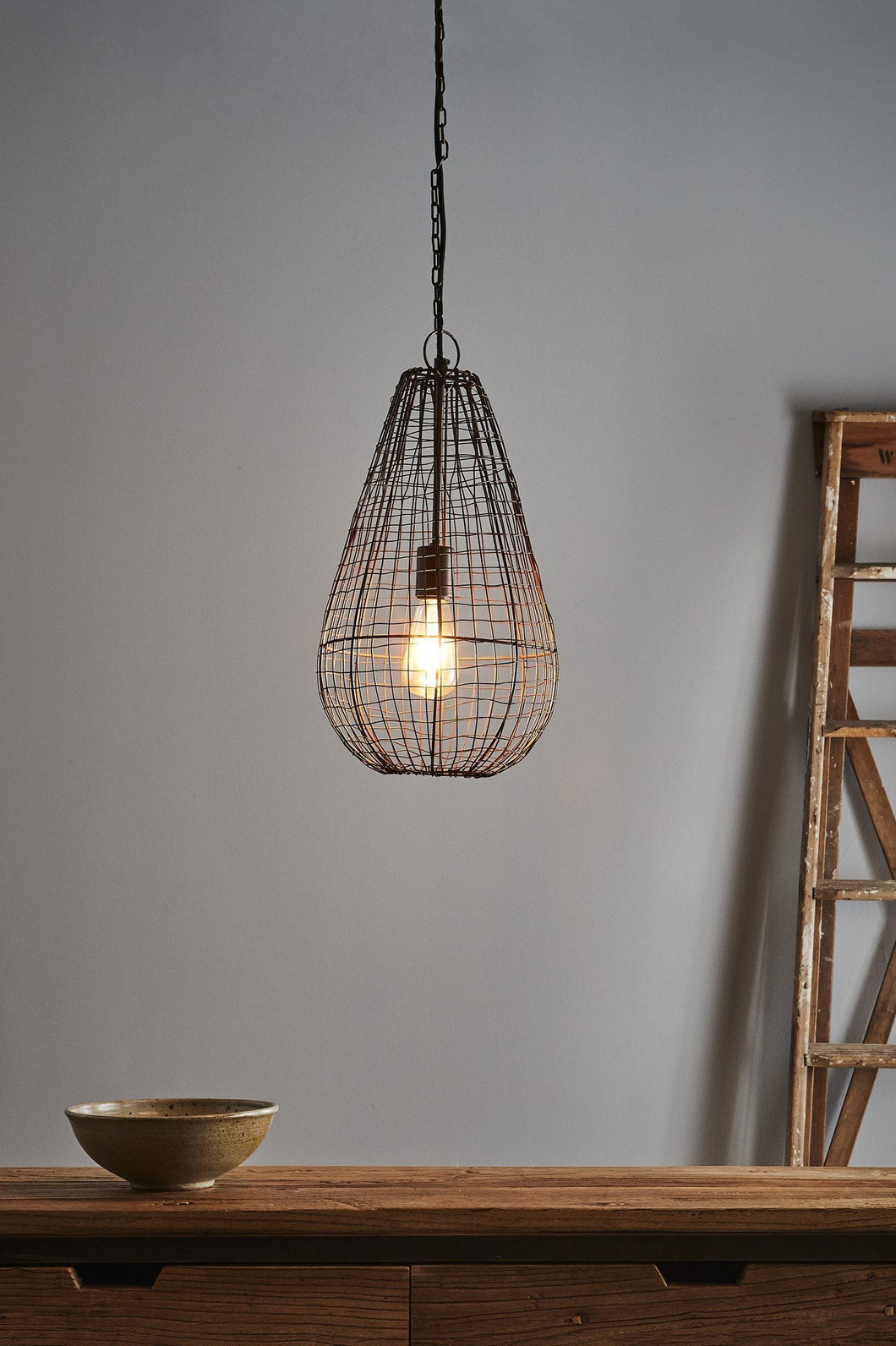 Zaffero Cray Pot Small - Antique Copper - Wire Weave Teardrop Pendant Light | Lighting | app store dev @@ABC ///[option4] 十月五日 11:53 
