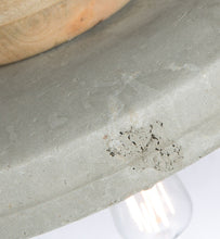 Load image into Gallery viewer, Home &amp; Giftware Hanging Light Concrete Shade with Mango Wood Holder | Lighting | app store dev @@ABC ///[option4] 十月五日 11:53 
