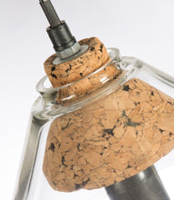 Load image into Gallery viewer, Home &amp; Giftware Clear Glass Pendant Light with Cork Holder and Aluminium Canopy | Lighting | app store dev @@ABC ///[option4] 十月五日 11:53 
