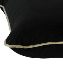 Load image into Gallery viewer, Darcy &amp; Duke Coco Piped Velvet Cushions - Black ( Gold Trim ) | Accessories | app store dev @@ABC ///[option4] 十月五日 11:53 
