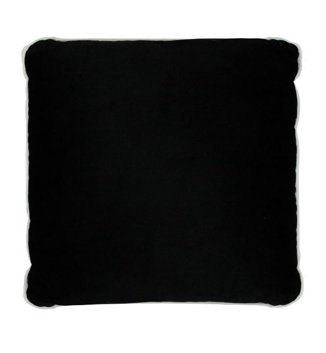 Darcy & Duke Coco Piped Velvet Cushions - Black ( White Trim ) | Accessories | app store dev @@ABC ///[option4] 十月五日 11:53 