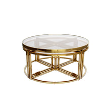 Load image into Gallery viewer, Darcy &amp; Duke Gold Perugia Nesting Coffee Table - Clear Glass | Living | app store dev @@ABC ///[option4] 十月五日 11:53 
