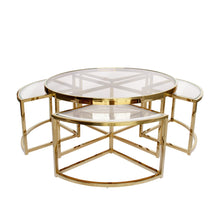 Load image into Gallery viewer, Darcy &amp; Duke Gold Perugia Nesting Coffee Table - Clear Glass | Living | app store dev @@ABC ///[option4] 十月五日 11:53 
