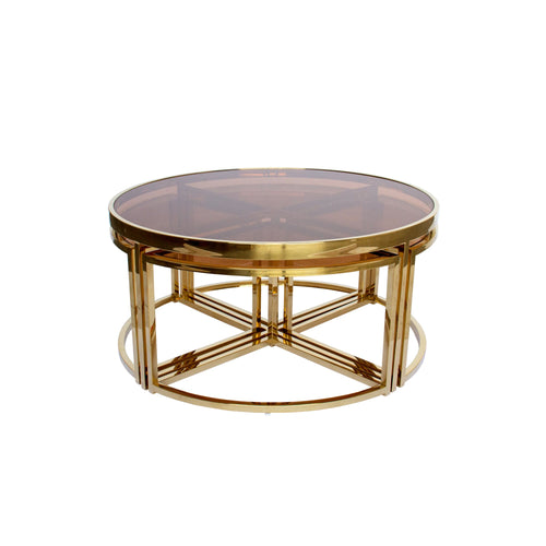 Darcy & Duke Gold Perugia Nesting Coffee Table - Tinted Glass | Living | app store dev @@ABC ///[option4] 十月五日 11:53 