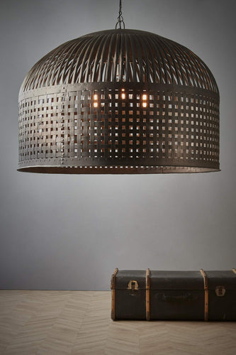 Zaffero Esch Extra Large - Antique Black - Woven Iron Strips Pendant Light | Lighting | app store dev @@ABC ///[option4] 十月五日 11:53 