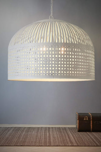 Zaffero Esch Extra Large - White - Woven Iron Strips Pendant Light | Lighting | app store dev @@ABC ///[option4] 十月五日 11:53 
