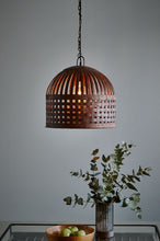 Load image into Gallery viewer, Zaffero Esch Medium - Rust - Woven Iron Strips Pendant Light | Lighting | app store dev @@ABC ///[option4] 十月五日 11:53 
