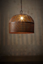 Load image into Gallery viewer, Zaffero Esch Medium - Rust - Woven Iron Strips Pendant Light | Lighting | app store dev @@ABC ///[option4] 十月五日 11:53 
