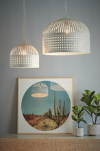 Load image into Gallery viewer, Zaffero Esch Large - White - Woven Iron Strips Pendant Light | Lighting | app store dev @@ABC ///[option4] 十月五日 11:53 
