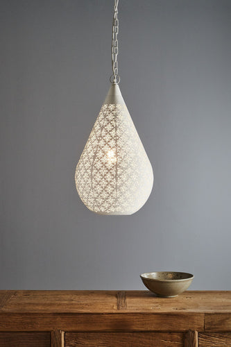 Zaffero Europa Medium - White - Perforated Teardrop Pendant Light | Lighting | app store dev @@ABC ///[option4] 十月五日 11:53 