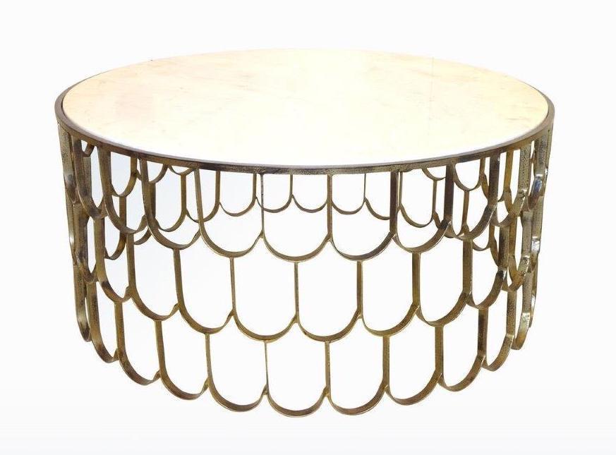 TANTRA FISH SCALE COFFEE TABLE - ANTIQUE GOLD | Living | app store dev @@ABC ///[option4] 十月五日 11:53 