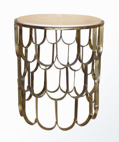 TANTRA FISH SCALE SIDE TABLE ANTIQUE GOLD | Living | app store dev @@ABC ///[option4] 十月五日 11:53 