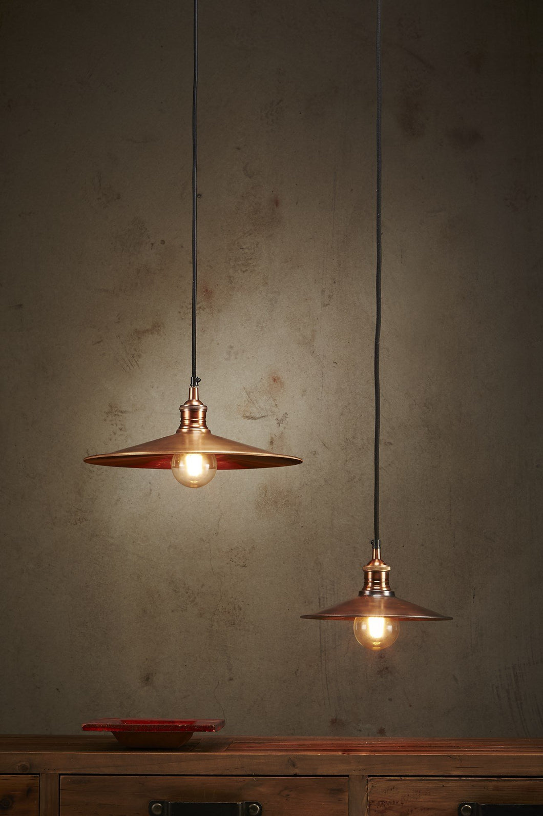 Zaffero Forbes 2 Small - Antique Copper - Dish Pendant Light | Lighting | app store dev @@ABC ///[option4] 十月五日 11:53 