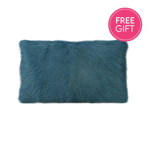 Load image into Gallery viewer, Darcy &amp; Duke Goat Fur Lumbar Cushion - Peacock | Accessories | app store dev @@ABC ///[option4] 十月五日 11:53 
