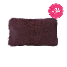 Load image into Gallery viewer, Darcy &amp; Duke Goat Fur Lumbar Cushion - Plum | Accessories | app store dev @@ABC ///[option4] 十月五日 11:53 
