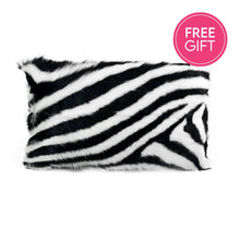 Load image into Gallery viewer, Darcy &amp; Duke Goat Fur Lumbar Cushion - Zebra | Accessories | app store dev @@ABC ///[option4] 十月五日 11:53 
