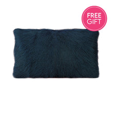 Load image into Gallery viewer, Darcy &amp; Duke Goat Fur Lumbar Cushion - Royal Navy | Accessories | app store dev @@ABC ///[option4] 十月五日 11:53 
