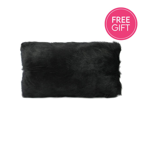 Darcy & Duke Goat Fur Lumbar Cushion - Black | Accessories | app store dev @@ABC ///[option4] 十月五日 11:53 