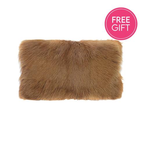 Darcy & Duke Goat Fur Lumbar Cushion - Chestnut | Accessories | app store dev @@ABC ///[option4] 十月五日 11:53 