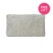 Load image into Gallery viewer, Darcy &amp; Duke Goat Fur Lumbar Cushion - Light Grey | Accessories | app store dev @@ABC ///[option4] 十月五日 11:53 
