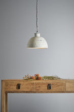 Load image into Gallery viewer, Zaffero Granada Small - Vintage White - Iron Riveted Dome Pendant Light | Lighting | app store dev @@ABC ///[option4] 十月五日 11:53 

