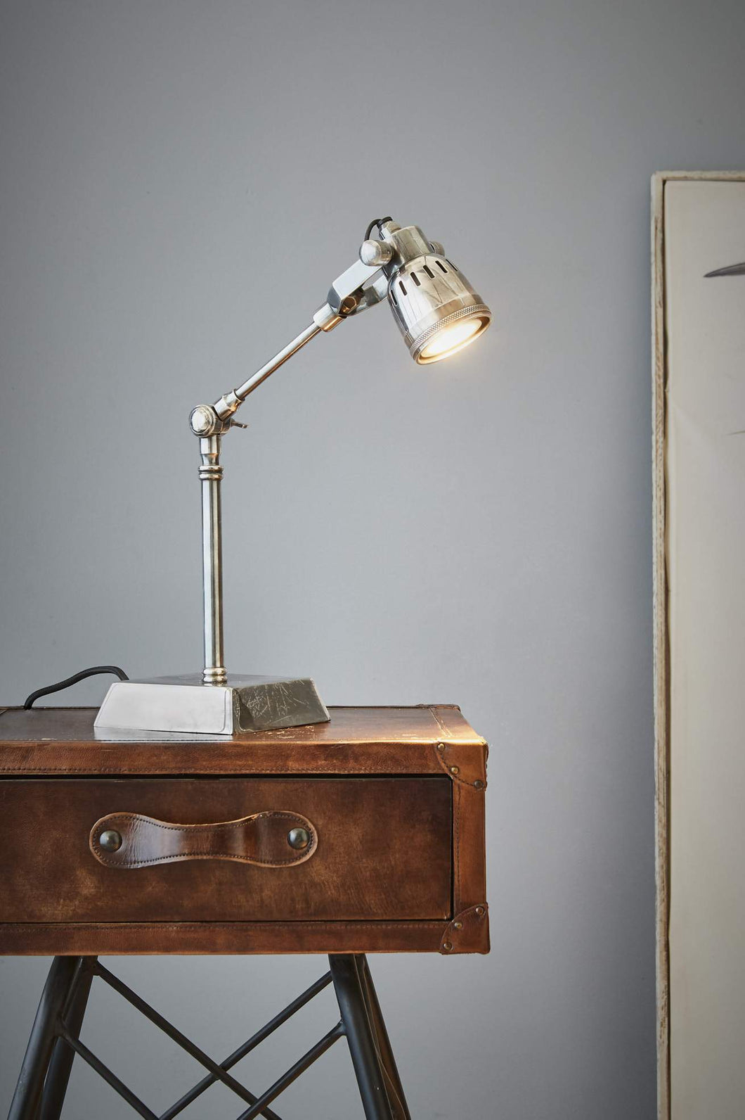 Zaffero Hanover - Antique Silver - Solid Brass Adjustable Table Lamp | Lighting | app store dev @@ABC ///[option4] 十月五日 11:53 
