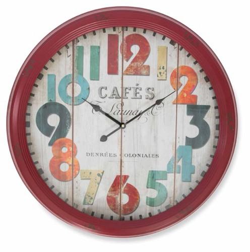 Home & Giftware Cafe Red 62cm Metal Wall Clock | Accessories | app store dev @@ABC ///[option4] 十月五日 11:53 